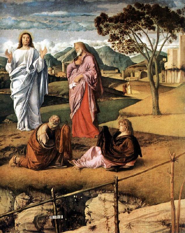 BELLINI, Giovanni Transfiguration of Christ (detail)  ytt